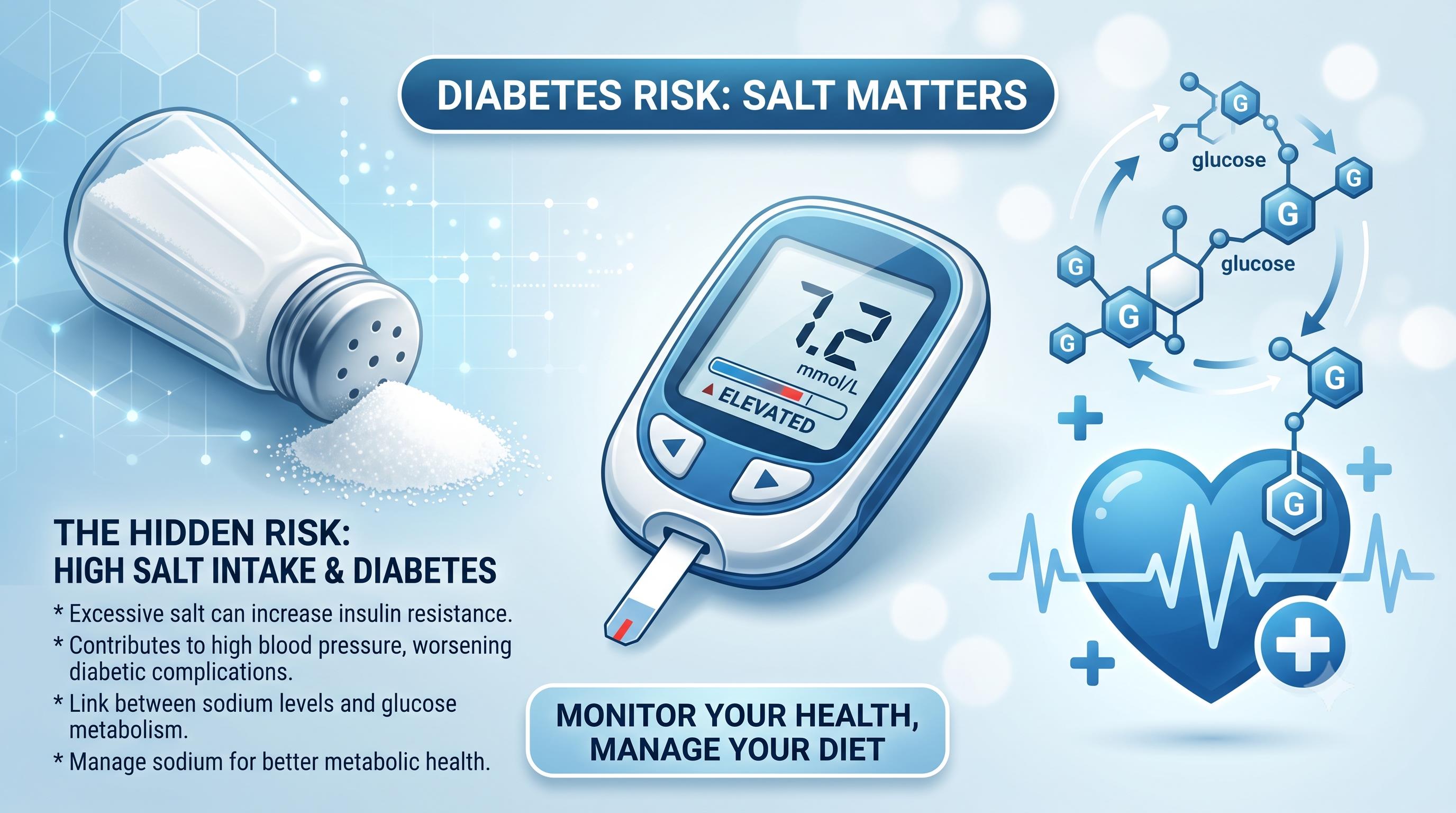 High Salt Intake Linked to Increased Diabetes Risk